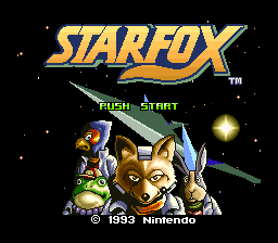 Star Fox (Japan) Title Screen